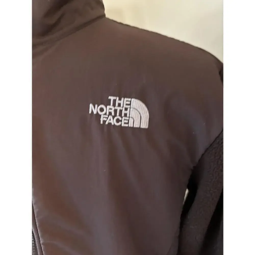 North Face Girl's Jacket Brown Fleece Full Zip Light Weight Size XL
